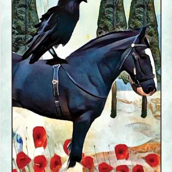 Crow tarot MINI, familiar, pocket size, Rider-Waite, Beginner deck 128 page book - Picture 8 of 10